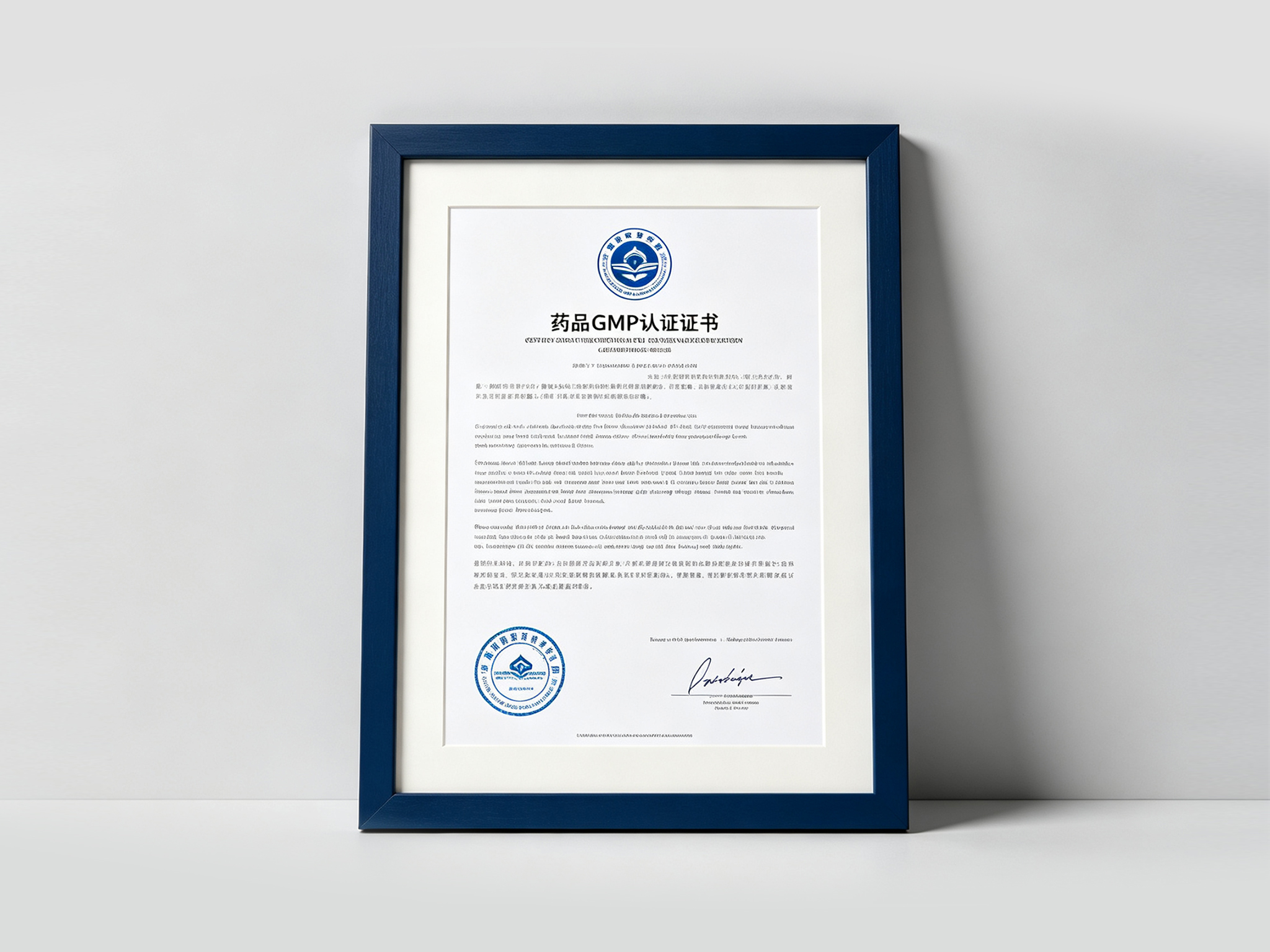 Drug GMP certification